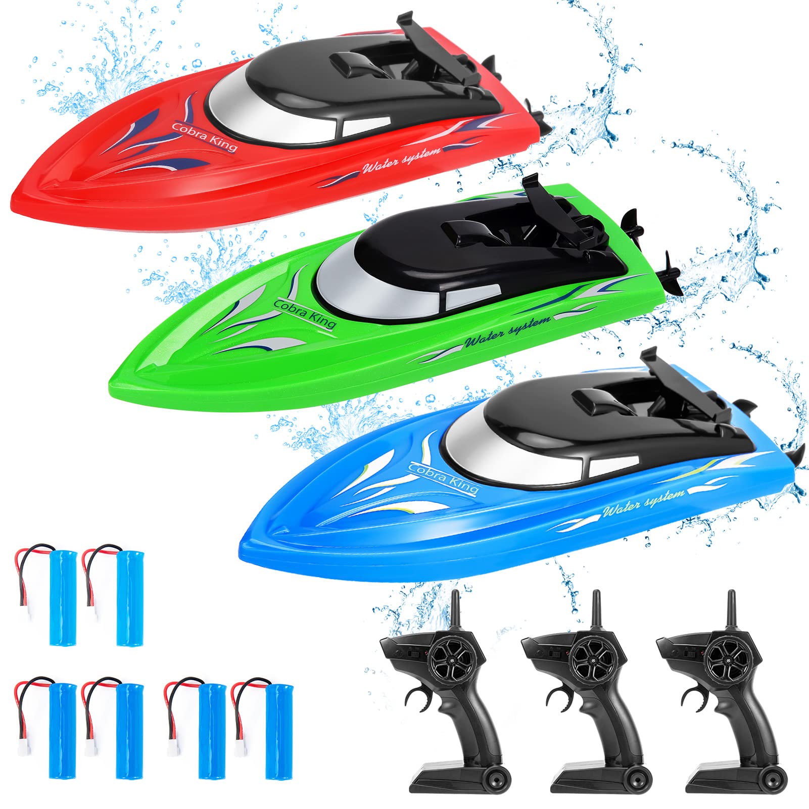 Photo 1 of ***ONE BOAT ONLY*** Twister.CK RC Boat, 1 PACK High Speed Remote Control Boat for Kids & Adults, 10km/h 2.4G Boats for Pools and Lakes