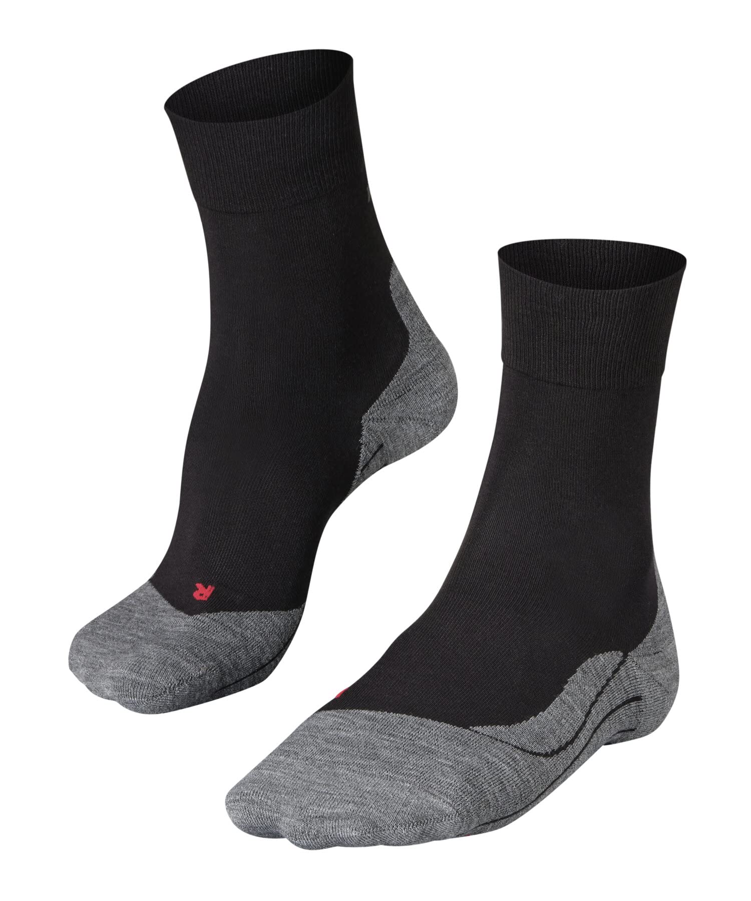 FALKE Womens Ru4 Endurance W Cotton Anti-blister 1 Pair Running Socks, Black Black-Mix 3010, 4-5 EU