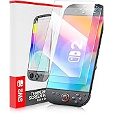 Honghao 2 Screen Protectors for Nintendo Switch 2 2025,Tempered Glass Case for Nintendo Switch 2, Travel Carrying Case Accessories, Screen Protector for Switch 2 8''