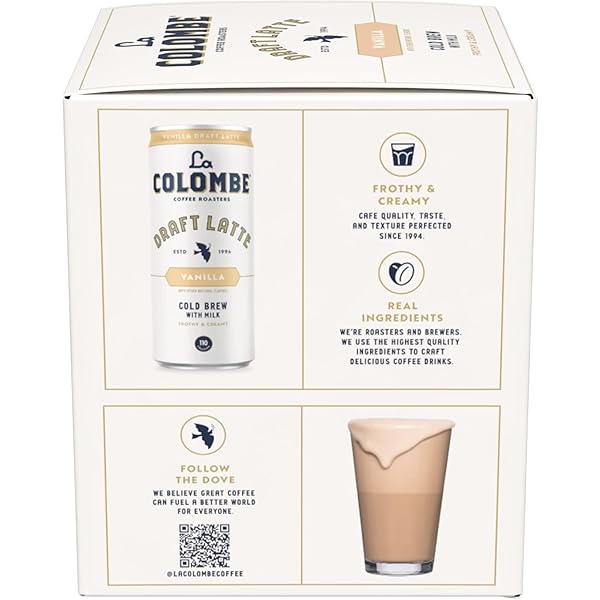 LA COLOMBE, LATTE DRAFT VANILLA, 9 FL OZ, 4 PACK