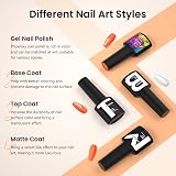 Phoenixy 24P Gel Nail Polish Set 7ml 21 Colors Base Top Matte Coat view 7