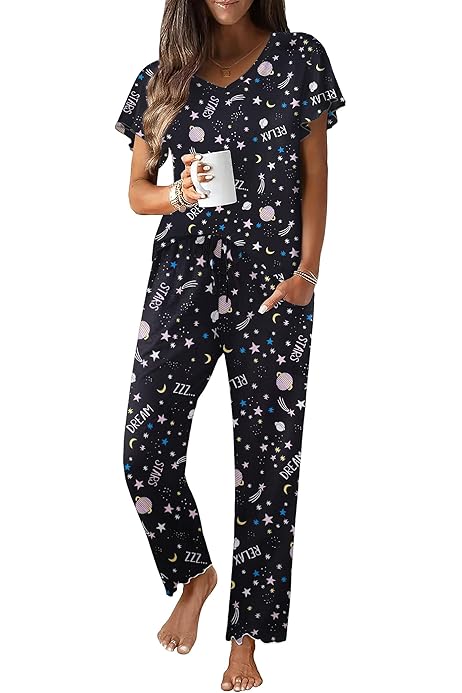 American Trends Conjunto De Pijama De Dos Piezas Para Mujer