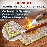 Zoe & Jim High Temp Soldering Mat 1000°C Brazing Pad Flame Retardant Insulation view 5