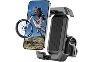 Victoper Bike Phone Holder, Motorcycle Handlebar Cell Phone Clamp, Motorcycle Phone Mount, Scooter Phone Clip for 5.5" to 6.7" Smartphones for Bicycle, Electrict Vehicle, Mountain Bike
