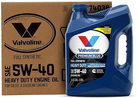 Valvoline Premium Blue Extreme SAE 5W-40 Full Synthetic Diesel Engine Oil 1 GA, Case of 3