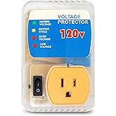 [ETL Listed] BSEED Surge Protector, Outlet Voltage Protector for Home Appliances, Power Surge Protector Suit for Refrigerator, Computer and Freezer, Adjustable Voltage Regulator, 120V, 1800W, 1 Pack