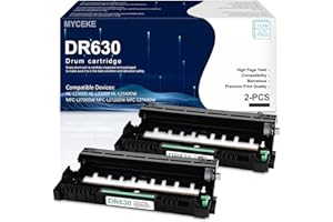 MYCEKE DR630 Drum Unit Replacement for Brother DR-630 DR660 Drum Cartridge for MFC-L2700DW L2720DW L2740DW HL-L2300D L2320D L2340DW L2360DW L2380DW DCP-L2540DW Laser Printer (2 Pack, Black)