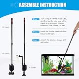 AQQA Aquarium Gravel Cleaner Siphon Kit 6 in 1 Electric Water Changer view 6