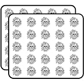 50 PCs Black and White Pencil Sketch Skull with Pretty Roses 1