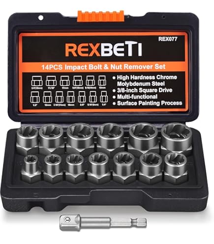 Set Di 6 Estrattori Per Viti Danneggiate E Bulloni Rotti Con Kit Di Alberi Da 14~p117553407 - Foto 9