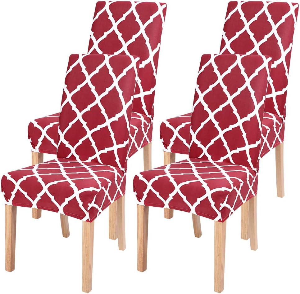 Best red dining room chair cover
