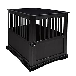 Casual Home Wooden Large Pet Crate, End