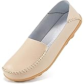 Ecetana Loafers for Women Penny Shoes Comfortable Slip On Casual Womens Loafers Fashion Moccasins Lightweight Round Toe Driving Flats Boat Shoes