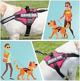 Belababy Soft No Pull Dog Harness X Large Reflective Adjustable Rose view 5