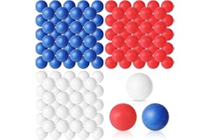 Libima 120 Pack Colored Table Tennis Balls 40 mm Plastic Balls Bulk for 4th of July Carnival Wedding Pool Games, DIY Arts, Pet Toys, School Patriotic Activities