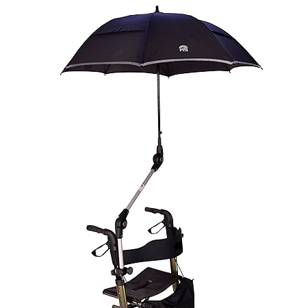 Orig. MPB® Rollatorschirm Mod. 2, passend für Weinberger Rollator 9269 + 43845, komplett, Rollator Schirm Microfaser Bespannu
