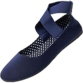 Alpine Swiss Peony Ballet Flats Shoes for Women | Elastic Ankle Strap Flats | Round Closed-Toe | Slip On Loafers | Padded for Comfort | Runs Small