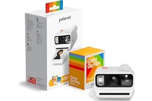 Polaroid Go Generation 3 Bundle - Mini Instant Film Camera + 16 Color Photos - White (6660) - Only Compatible with Go Film