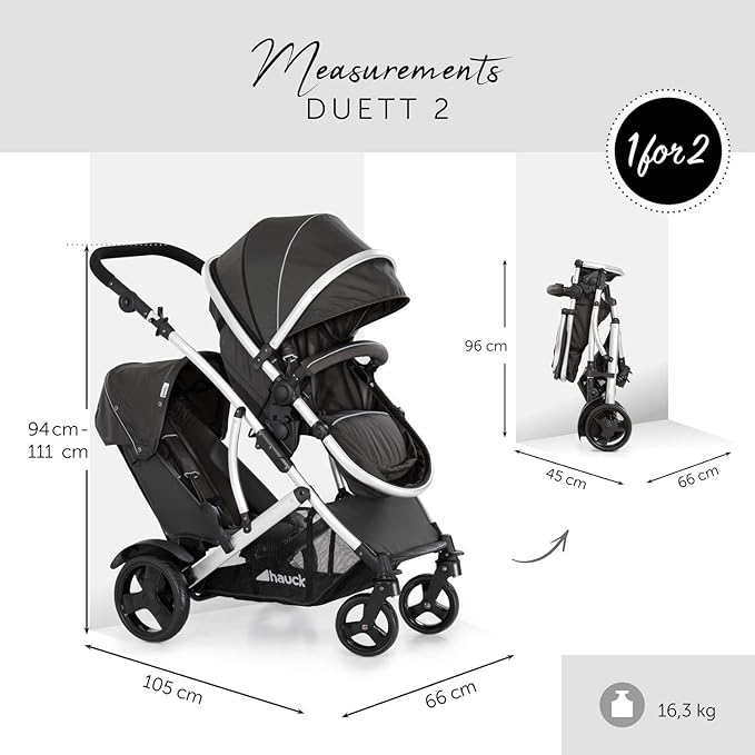 hauck duett 2 tandem stroller