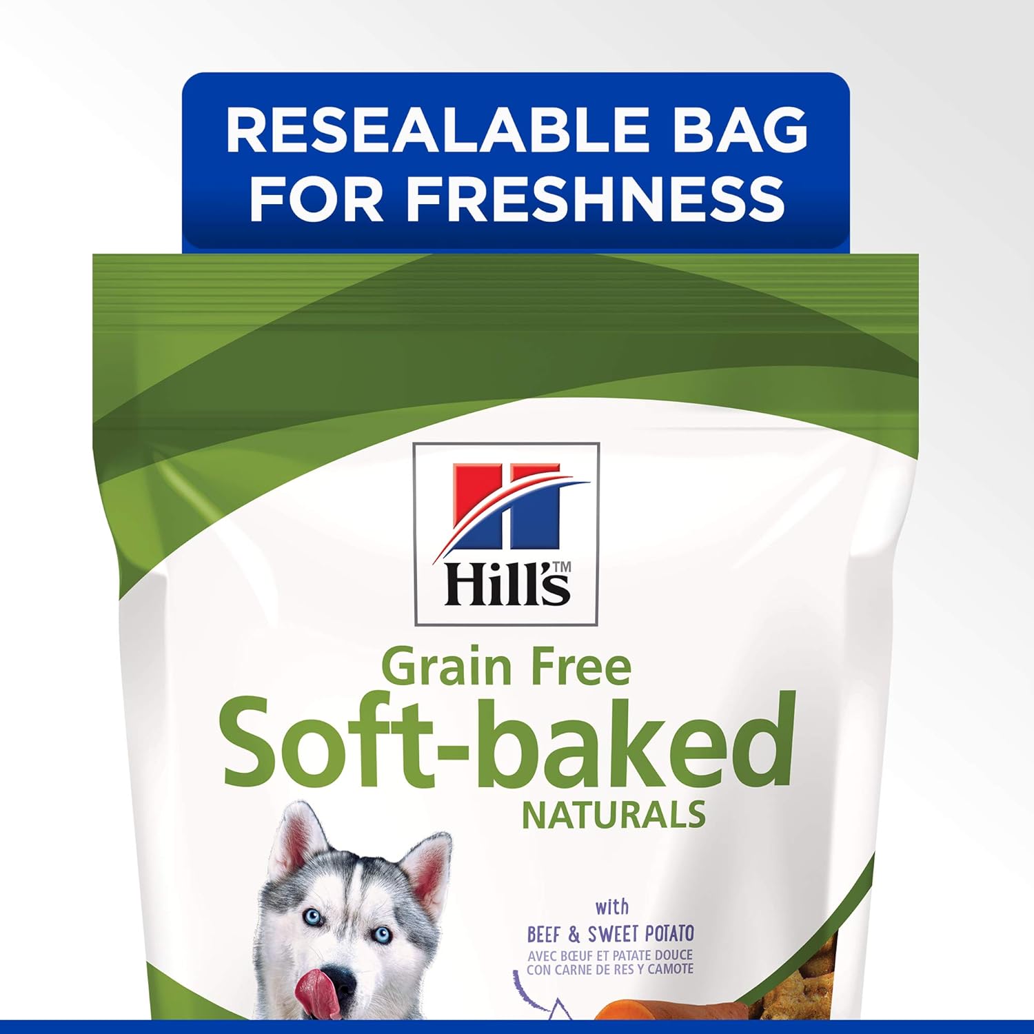 Hill's Grain Free Dog Treats, Soft-Baked Naturals with Beef & Sweet Potatoes, Soft Healthy Dog Snacks, 8 Oz Bag : Pet Snack Treats : Pet Supplies