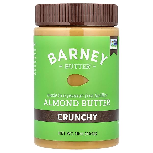 BARNEY BUTTER ALMOND BUTTER, CRUNCHY, 16 OUNCE JAR,...