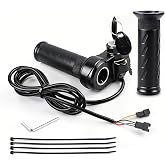 Full Twist Throttle Ridstar Q20 - Electric Bike Throttle Grip with 2 Keys, Universal Electric Scooter/Bicycle，Full Twist Design with 3-Pin Ebike Throttle