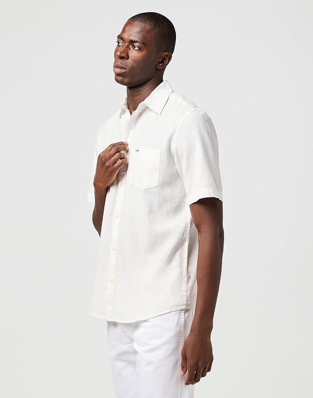 - Chemise Homme - Coupe Regular - Ss 1 Pkt Shirt - Pacific Blue