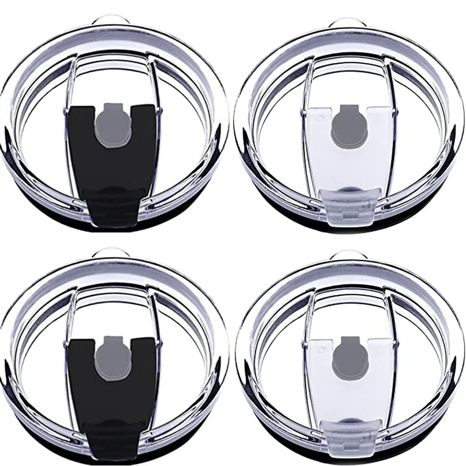 Photo 1 of Tumbler Lids Spillproof 20oz,4 Pack Splash Resistant Lid for Beast,Juro,Ozark Trail,Rae Dunn,Atlin,Coffee Mug and More Cooler Cup,Covers for 20 Ounce Tumbler