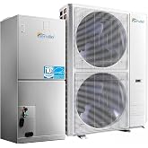 Senville Central Air Conditioning System, Heat Pump, 5 Ton, 10kW Aux | 55000 BTU Air Handler and Condenser Included, 208/230V, Whole House Air Conditioner