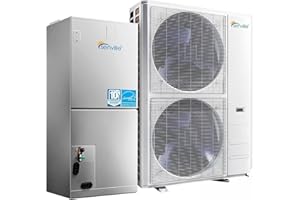 Senville 5 Ton Central Air Conditioner Heat Pump Split System, 55,000 BTU, Inverter, Variable Speed, 10KW AUX, 208/230V