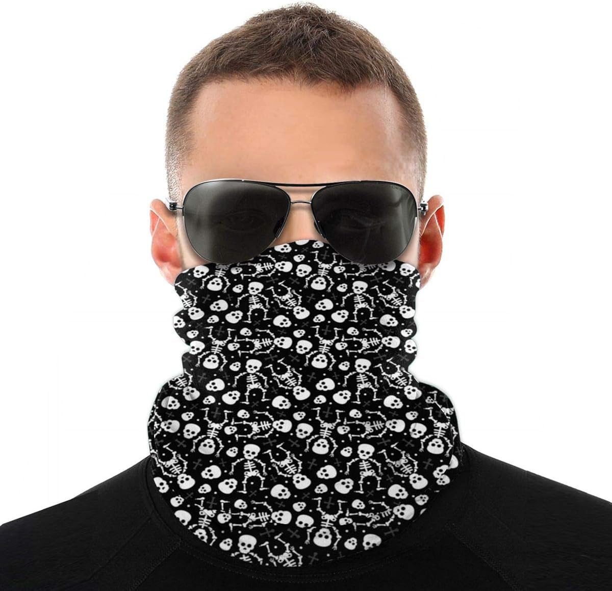 Skeleton Unisex Variety Head Scarf Magic Headwear Scarf Neck Head Scarf at Amazon Men’s Clothing
