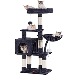 Heybly Cat Tree with Toy, Cat Tower Condo for