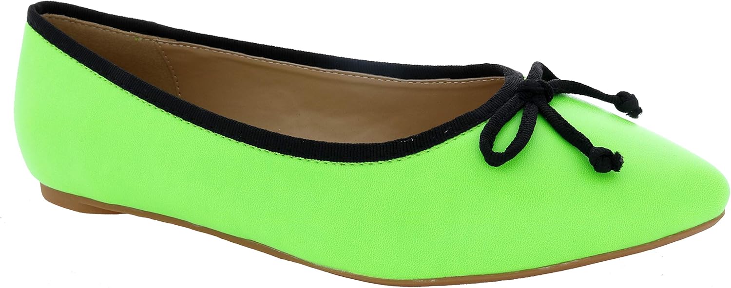 neon green flats
