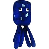 Amazon Com Minecraft Glow Squid Plush Figure With Lights Sounds Glow In The Dark Soft Toy Based On Video Game Collectible Gift For Fans Age 3 Years Older Toys Games