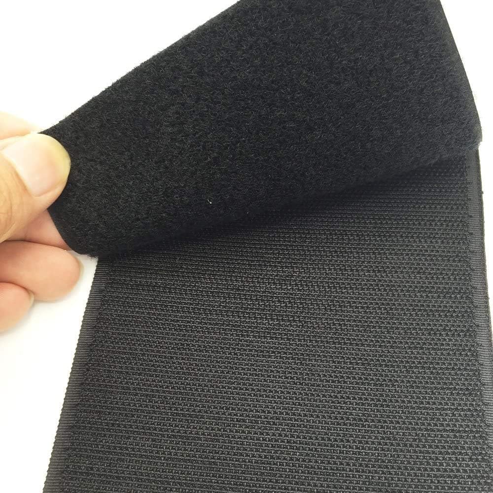 Arlent 100mm Wide 1 Meters Long Self Adhesive Hook Loop tape Set including Superglue Back Nylon Fabric Fastener Black - Image 5
