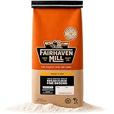 Fairhaven Mill 100% Organic Whole Wheat Bread Flour, Fine Ground, 5 lbs | USDA Certified, High Protein Flour for Sandwich Bread, Artisan Loaves, Rolls, Pizza Crusts, Flatbreads, and Sourdough