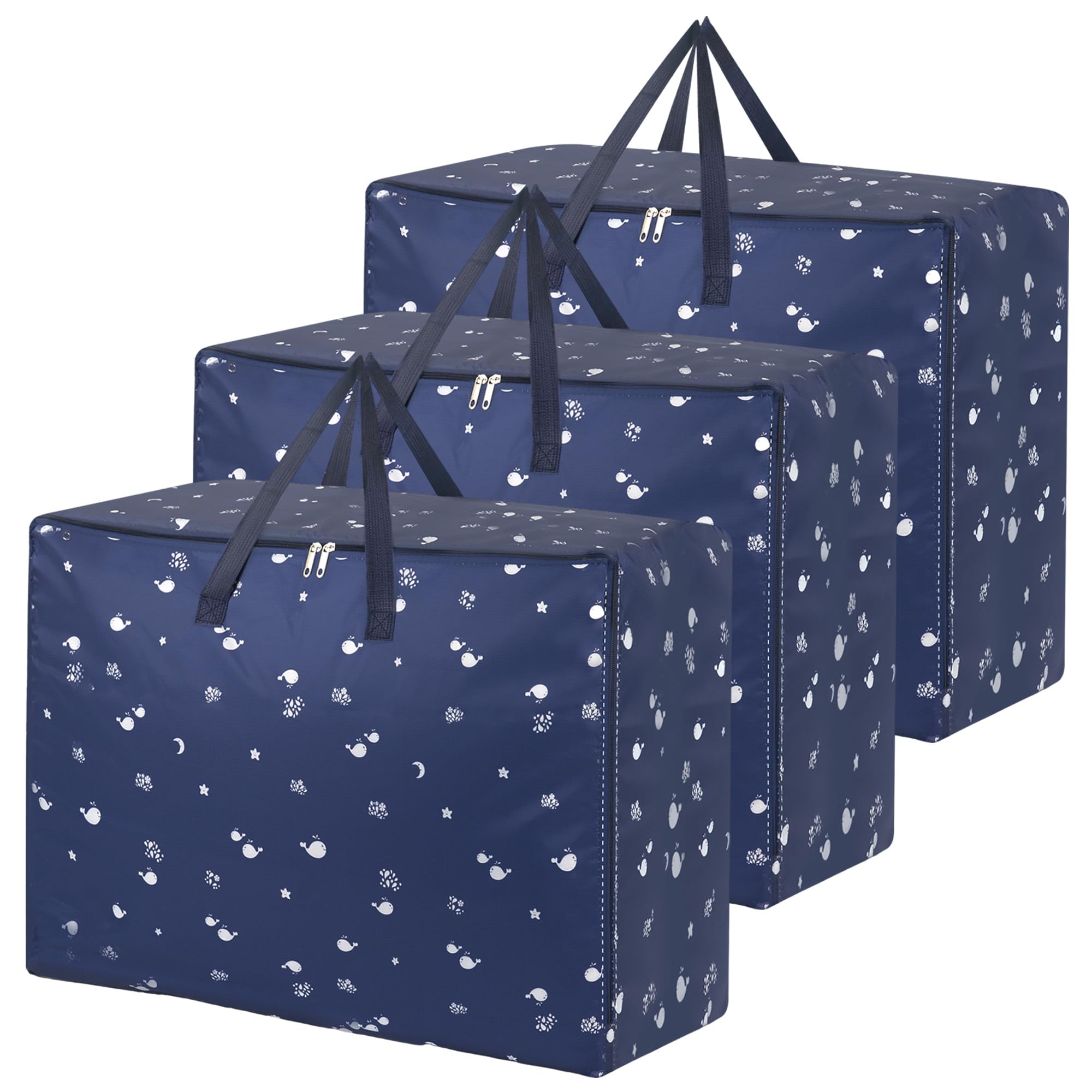 105L Extra Large Clothes Storage Bags,Large Moving Bags for Bedding,Heavy Duty Storage Bags for Moving House