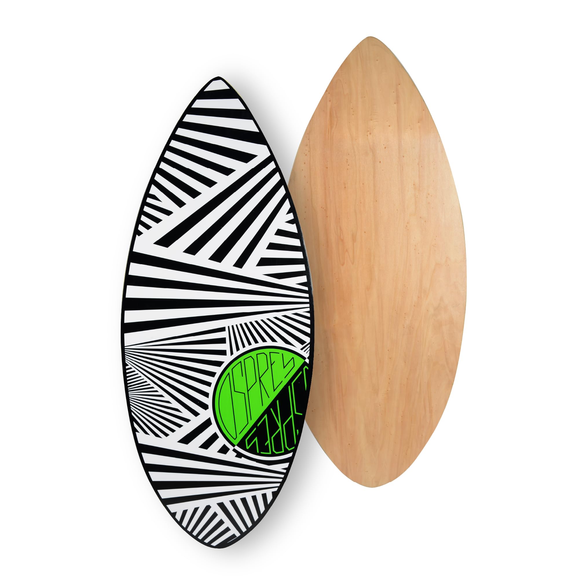 Osprey Surf Skimboard for Kids and Adults - 41 Inch Pintail Beginner Skim Board with 7 Ply Wood Construction - White