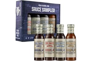 Pork Barrel BBQ Gifts for Men Set – BBQ Sauce Gift Set | The Ultimate Grilling Gift | Great on Chicken Wings, Pork, and Steak | Birthday Gifts, Gifts for Him
