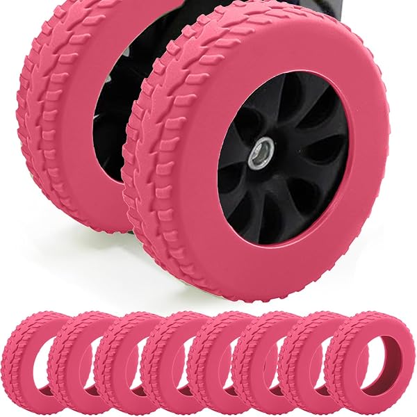 8pcs Luggage Wheel Covers For Suitcase Wheel Protector