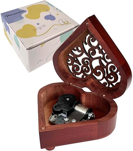 Amazon.com: Pursuestar What a Wonderful World Music Box, Heart