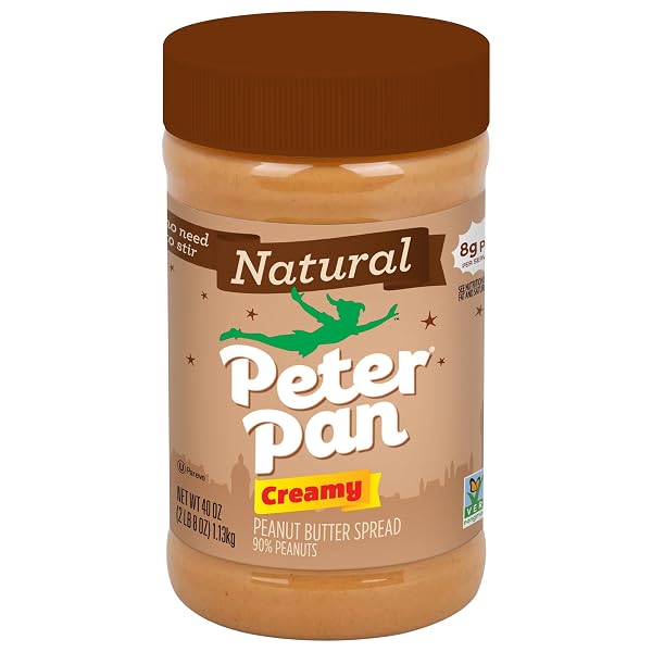 PETER PAN NATURAL CREAMY PEANUT BUTTER SPREAD, 40...