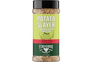 Fire & Smoke Society Potato Slayer Vegetable Seasoning | BBQ Seasonings and Rubs for Grilling | Potato Seasoning, French Fry Seasoning | Mix Blend Rub Powder, Garlic, Onion, Herb Flavor | XL, 10 oz