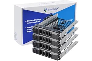 4-Pack Hard Drive Tray Caddy KG1CH 0KG1CH HDD Caddy 3.5 Hard Drive Bracket SSD Tray Compatible with Dell PowerEdge R430 R530 