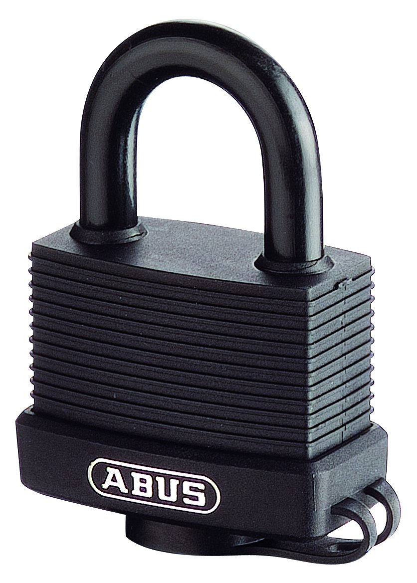 ABUS brass padlock 70/45 - weatherproof - brass lock body - impact-resistant plastic casing - security level 5