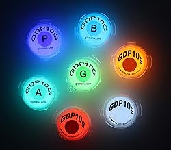 7 Color Glow in the Dark SAMPLE Set Invisible