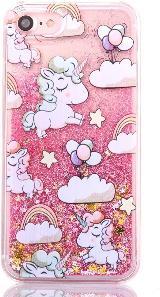 iPhone 6s case,iPhone 6 case, liujie Liquid, Cool Quicksand Moving Stars Bling Glitter Floating Dynamic Flowing Case Liquid Cover for iPhone 6 4.7 inch (DJS Pink)