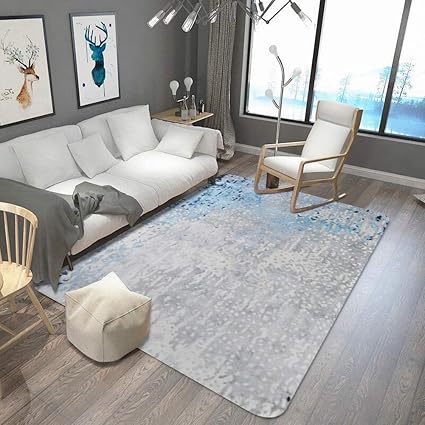 Home Carpet Blau Und Weiss Fliessende Sand Teppich Wohnzimmer Kuche Schlafzimmer Lange Streifen Saugfahige Matten Badezimmer Matten Blau Grau 180x280cm Amazon De Sport Freizeit