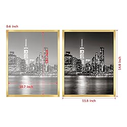Annecy 11x14 Picture Frame Gold（2 Pack）, 11 x