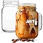 Javy Coffee Mason Jar Coffee Mug, Drinking Mason Jar with Handle, Reusable Iced Coffee Cup, Durable Glass Jar for Hot…